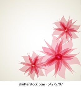 Abstract flowers. Vector format.