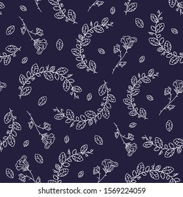 Abstract Flowers Vector Signs or Logo Templates Set. Retro Floral Illustration with Classy Typography. Feminine Logo. Modern Logo Template for florist, photographer, fashion blogger, design studio.