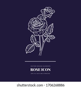 Abstract Flowers Vector Signs or Logo Templates Set. Retro Floral Illustration with Classy Typography. Feminine Logo. Modern Logo Template for florist, photographer, fashion blogger, design studio.