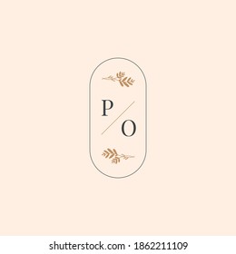Abstract Flowers Vector Signs or Logo Templates. Retro Floral Illustration with Classy Typography. Feminine Logo. Modern Logo Template for florist, photographer, fashion blogger, design studio.