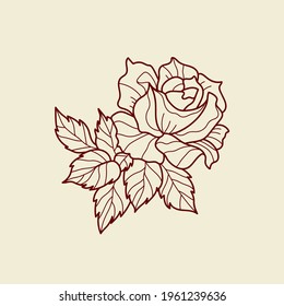 Abstract Flowers Vector Signs or Logo Templates. Retro Floral Illustration with Classy Typography. Feminine Logo. Modern Logo Template for florist, photographer, fashion blogger, design studio.