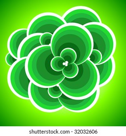 Abstract flower.Vector illustration.