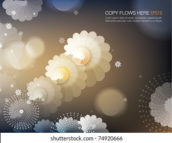 abstract flowery background design