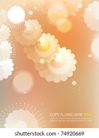 diseño abstracto de fondo florido