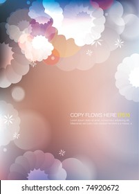 abstract flowery background design