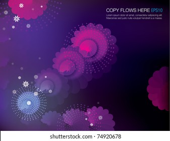 abstraktes, florales Hintergrund-Design