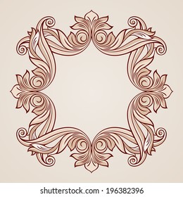Abstract flowery pattern in pastel rose pink shades