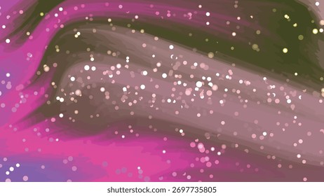Abstract flowing background with bokeh lights and vibrant pink purple color scheme, Abstracts Twirl Particles, Stock royalty free image.