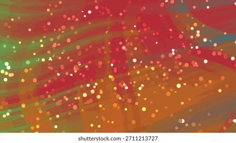Fondo Abstractas que fluye con luces bokeh y animación líquida colorida del diseño, partículas del giro de los resúmenes, acción Libre de regalías.