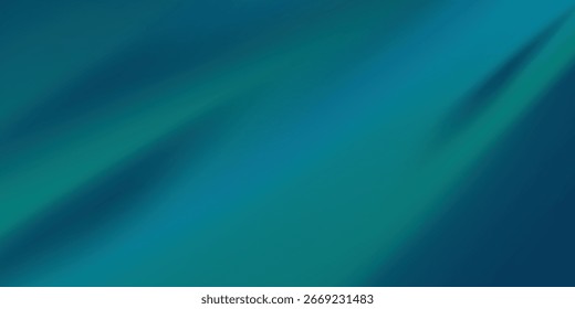 Fondo Abstractas fluido con Gradientes de azul profundo, turquesa y verde azulado que se fusionan en un concepto de patrón de onda suave y curvado. Eps 10