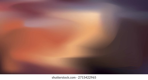 Abstract Flowing Blurry Gradient Mesh Vector Background Design Texture. A harmonious blend of colors.
