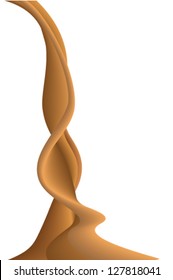 abstract flowing chocolate