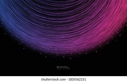 Abstract flowing color lines, background of future science and technology concept