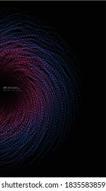 Abstract flowing color lines, background of future science and technology concept