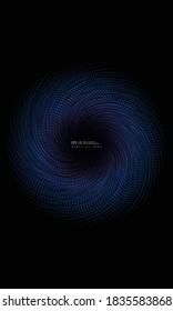 Abstract flowing color lines, background of future science and technology concept