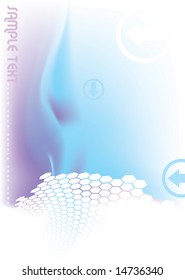 Abstract flowing design with plenty of copy space