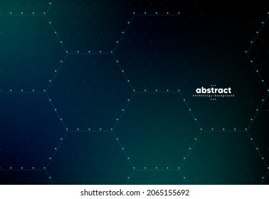 Abstract flowing dotted line digital technology, smooth particle wave, big data techno, design concept background and wallpaper, vector eps
