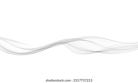 Abstrakter fließender eleganter, glatter Swoosh-Geschwindigkeit graue Welle moderne Flow-Hintergrund.