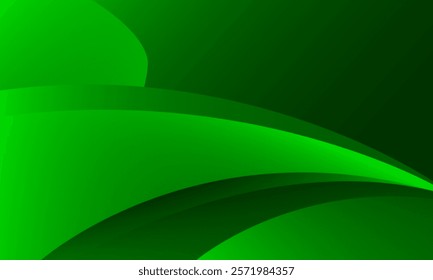 Abstract flowing green background. Eps10 vector