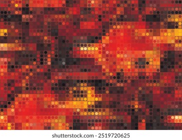 abstraktes fließendes Lava-Digitalpixel-Vektorbild