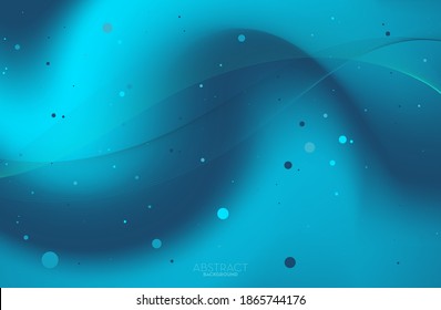 Abstract flowing line digital technology design with smooth particle wave, big data techno, design concept background and wallpaper, vector eps
