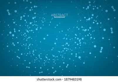 Abstract flowing line digital technology, smooth particle wave, big data techno design concept background wallpaper, vector eps
