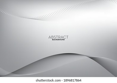 Abstract flowing line digital technology, smooth particle wave, big data techno design concept background wallpaper, vector eps
