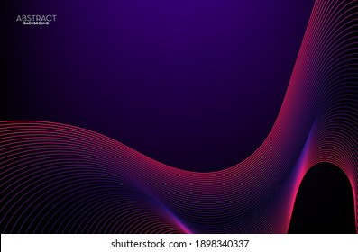 Abstract flowing line digital technology, smooth particle wave, big data techno design concept background wallpaper, vector eps
