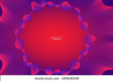 Abstract flowing line digital technology, smooth particle wave, big data techno design concept background wallpaper, vector eps
