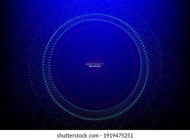 Abstract flowing  line digital technology concept, smooth particle wave, big data techno, design concept background and wallpaper, vector eps
