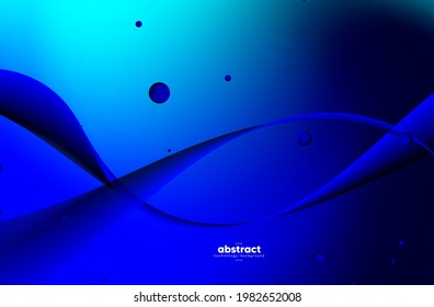 Abstract flowing line digital technology, smooth particle wave, big data techno design concept background wallpaper, vector eps
