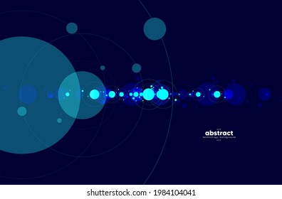 Abstract flowing line digital technology, smooth particle wave, big data techno design concept background wallpaper, vector eps
