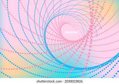 Abstract flowing line digital technology, smooth particle wave, big data techno design concept background wallpaper, vector eps
