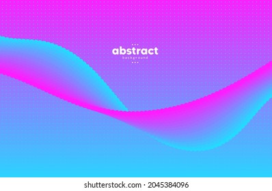 Abstract flowing line digital technology, smooth particle wave, big data techno design concept background wallpaper, vector eps
