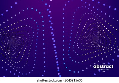 Abstract flowing line digital technology, smooth particle wave, big data techno design concept background wallpaper, vector eps
