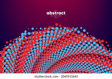 Abstract flowing line digital technology, smooth particle wave, big data techno design concept background wallpaper, vector eps
