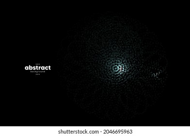 Abstract flowing line digital technology, smooth particle wave, big data techno design concept background wallpaper, vector eps
