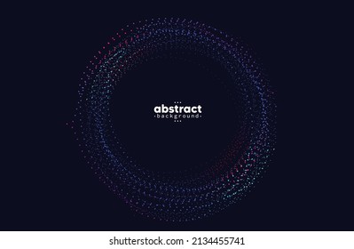 Abstract flowing line digital technology, smooth particle wave, big data techno design concept background wallpaper, vector eps
