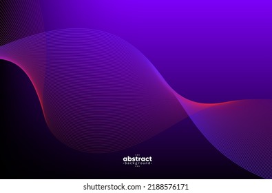 Abstract flowing line digital technology, smooth particle wave, big data techno design concept background wallpaper, vector eps
