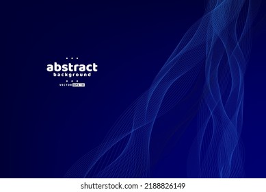 Abstract flowing line digital technology, smooth particle wave, big data techno design concept background wallpaper, vector eps
