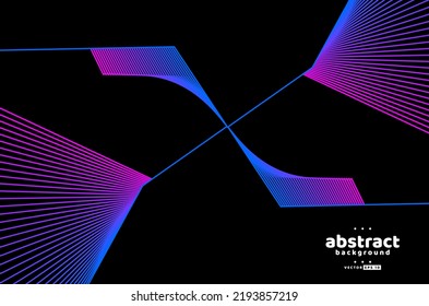 Abstract flowing line digital technology, smooth particle wave, big data techno design concept background wallpaper, vector eps
