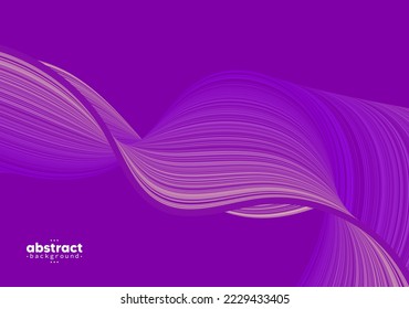 Abstract flowing line digital technology, smooth particle wave, big data techno design concept background wallpaper, vector eps
