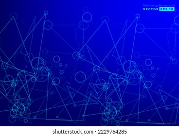 Abstract flowing line digital technology, smooth particle wave, big data techno design concept background wallpaper, vector eps
