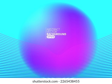 Abstract flowing line digital technology, smooth particle wave, big data techno design concept background wallpaper, vector eps 