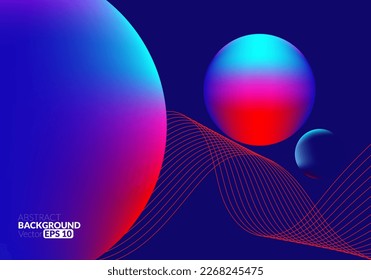 Abstract flowing line digital technology, smooth particle wave, big data techno design concept background wallpaper, vector eps