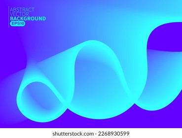 Abstract flowing line digital technology, smooth particle wave, big data techno design concept background wallpaper, vector eps 