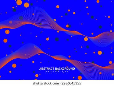 Resumen de la tecnología digital de línea de flujo, onda de partículas lisas, fondo de fondo de concepto de diseño tecnológico de big data, plantilla de sitio web de aterrizaje. vectores 