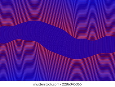 Abstract flowing line digital technology, smooth particle wave, big data techno design concept background wallpaper, landing website template. vector eps 