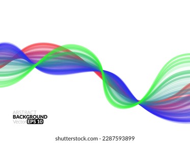 Abstract flowing line digital technology, smooth particle wave, big data techno design concept background wallpaper, website landing page template, vector eps
