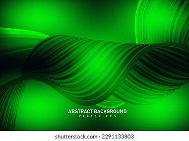 Abstract flowing line digital technology, smooth particle wave, big data techno design concept background wallpaper, website landing page template, vector eps 
